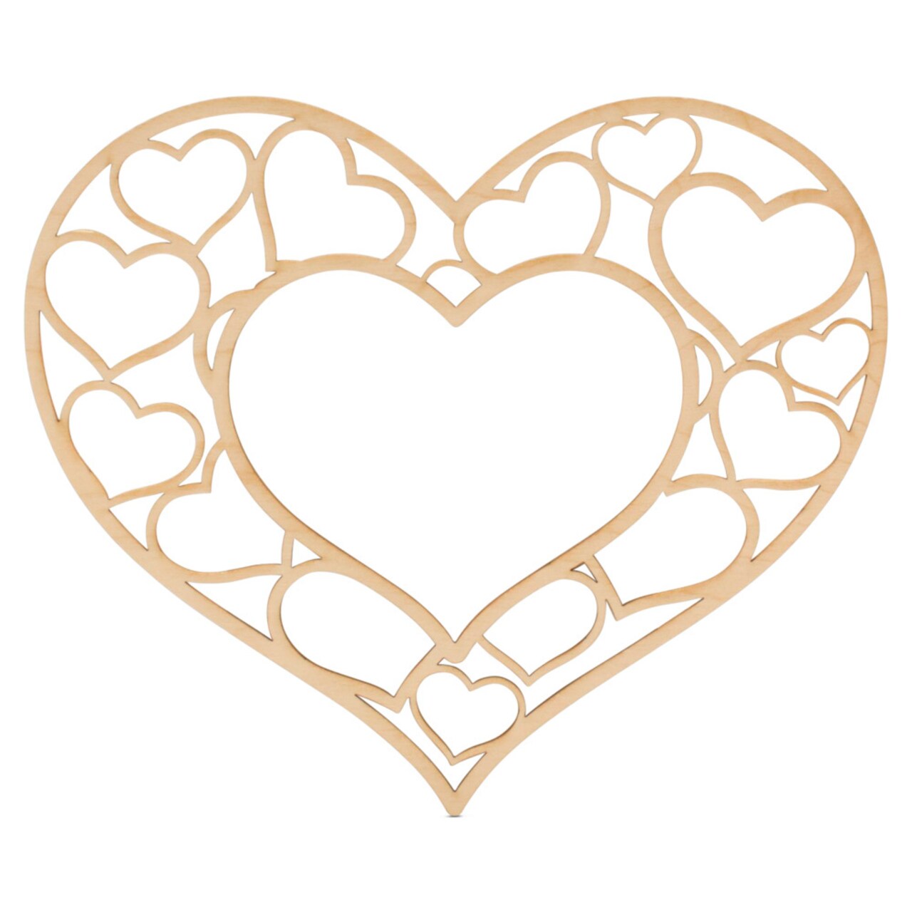 Heart Frame Wood Cutout, From 6”-23”, Valentine Decor | Woodpeckers